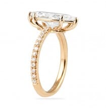 1.90 ct Marquise Diamond Rose Gold Engagement Ring