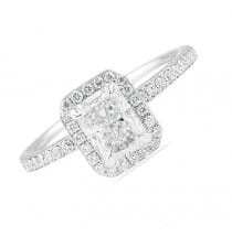 1.00 ct Radiant Cut Diamond Engagement Ring
