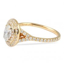 0.70 Carat Oval Diamond Rose Gold Engagement Ring