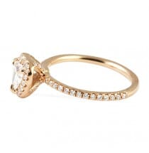 0.70 Carat Heart Shape Diamond Rose Gold Engagement Ring