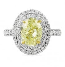 2.22 ct Yellow Diamond Engagement Ring