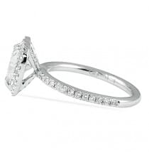 1.00 ct Heart Shape Diamond Halo Engagement Ring