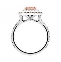 2.07 ct Fancy Orange Diamond Platinum Engagement Ring