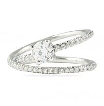 .50 ct Round Diamond Platinum Engagement Ring