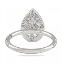 pear shape halo engagement ring 1.7 carats