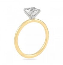 1.29 Carat Round Diamond Two-Tone Solitaire Engagement Ring