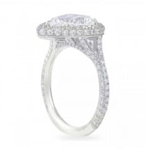 2.01ct Pear Shape Diamond Halo Engagement Ring