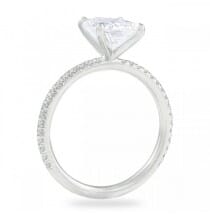 2.02 ct Cushion Cut Diamond Pave Engagement Ring