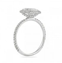 radiant cut 1 carat diamond halo ring with cushion halo
