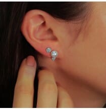 Pearl Rockstud Earrings