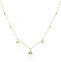 Geometric Pave Diamond Necklace