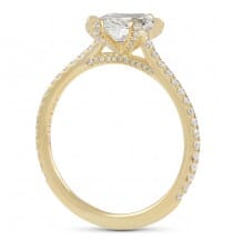 MARQUISE DIAMOND YELLOW GOLD ENGAGEMENT RING