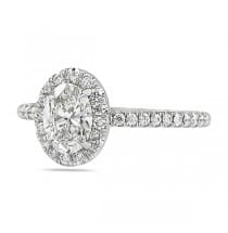 .65 ct Oval Diamond Classic Halo Engagement Ring