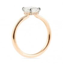 EMERALD CUT SOLITAIRE ROSE GOLD ENGAGEMENT RING