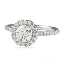 .70 ct Round Diamond Octagon Halo Engagement Ring