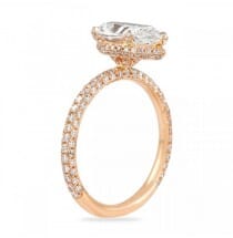 ROSE GOLD ENGAGEMENT RING PEAR SHAPE DIAMOND
