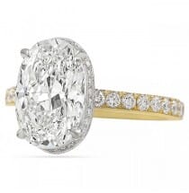 4 ct oval diamond engagement ring