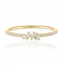 Round Cluster Stackable Ring
