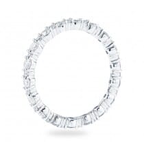 1.00 ct Alternating Size Round Diamond Shared Prong Eternity Ring