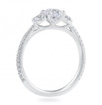 1.20ct Oval Diamond Three-Stone Engagement Ring
