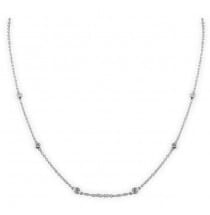 white gold diamonds by the yard necklace