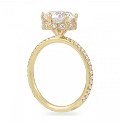 CUSTOM yellow gold engagement ring