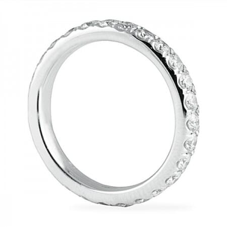 comfort fit pave eternity band