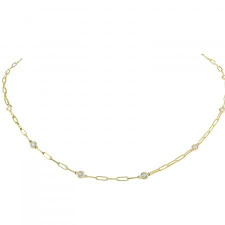 White Gold Three Station Paper Clip Chain Bracelet — Koehn & Koehn Jewelers  - Rock Your World