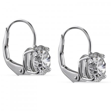 5.4 carat TW Lab Diamond Drop Earrings front