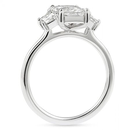 1.68ct Lab Grown Radiant Cut Diamond Three-Stone Engagement Ring 1