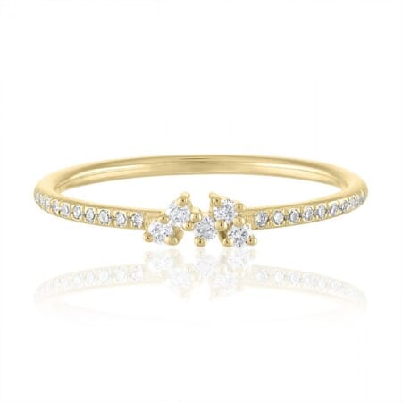Round Cluster Stackable Ring