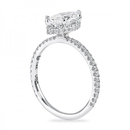 1.43ct Marquise Diamond Signature Wrap Engagement Ring top