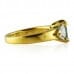 2.11 carat Emerald 18K Yellow Gold Engagement Ring side