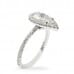 SIDE VIEW PEAR SHAPE RING WITH HALO