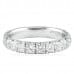 wide pave eternity band 2 carats