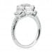 3.13 carat Asscher Three-Stone Engagement Ring side