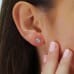 1.40ct TW Diamond Stud Earrings ear