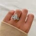 3.08 carat Marquise Lab Diamond Solitaire Engagement Ring lifestyle paired