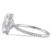 3.67 carat Oval Lab Diamond Signature Wrap Engagement Ring profile