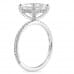 2.42 ct Princess Cut Lab Diamond Engagement Ring side