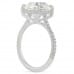 4.39ct Antique Cushion Diamond Engagement Ring profile