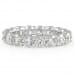3.25 carat Round Diamond Closed Basket Eternity Band front view white gold