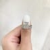2.86 carat Radiant Cut Lab Diamond Two-Tone Solitaire Ring thumb