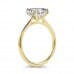 2.05 carat Cushion Diamond Yellow Gold Solitaire Ring side