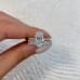 3.01 carat Oval Diamond Two-Tone Engagement Ring stacked