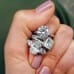 2.88ct Oval Diamond Three-Stone Engagement Ring lifestyle