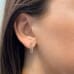 Pave diamond Chain Link Drop Earrings model image