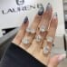 3.14 carat Princess Cut Lab Diamond Two-Tone Signature Wrap Ring hand