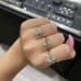 2.73 carat Emerald Cut Lab Diamond Bezel Set Ring lifestyle fist