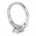 1.70 carat Oval Diamond Three-Stone Engagement Ring upside down
